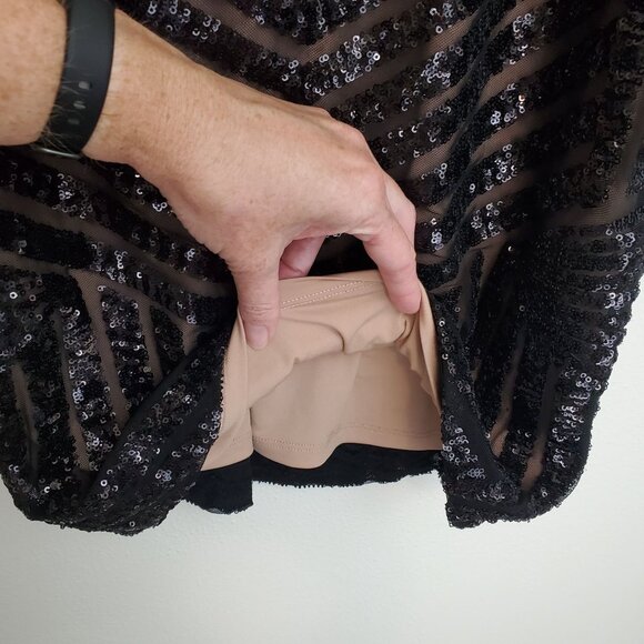 Dress the Population Lola long-sleeved sequin bodycon dress - Picture 5 of 13